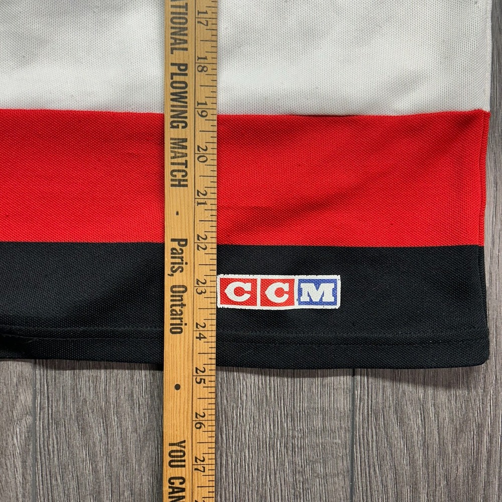Vintage CCM Ottawa Senators NHL Hockey Jersey Kids L/XL White Red Black Canada - Picture 6 of 8